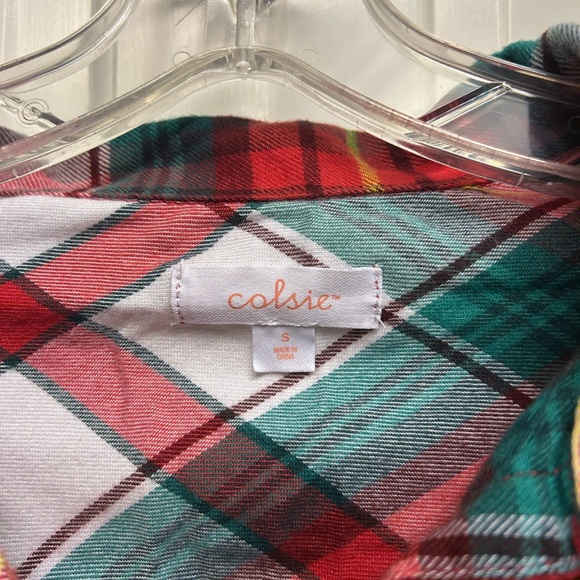 Colorful Plaid Cropped Shirt - Picture 2 of 3